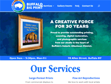 Tablet Screenshot of buffalobigprint.com